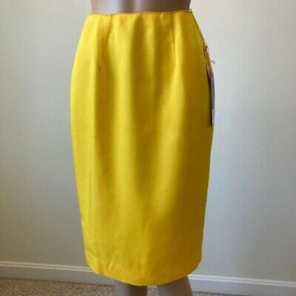 Vintage Jimmy Garcia Retro Skirt New York Women 4 Button Accent Pencil Straight - Picture 12 of 12